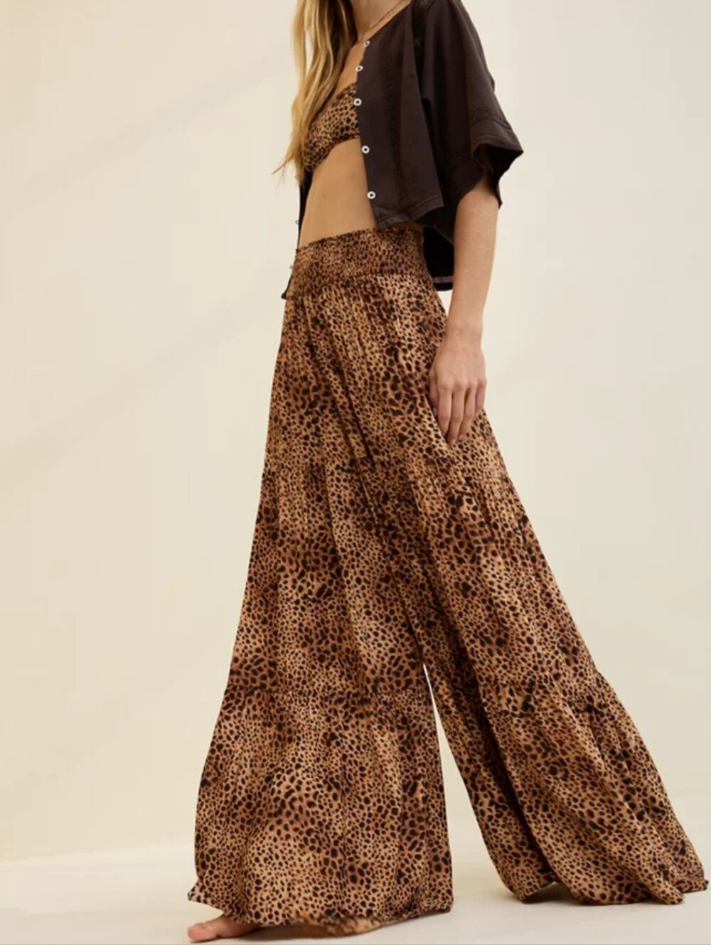 Aerie Leopard Print Party Pant, Size M ~ NWT - Picture 2 of 14